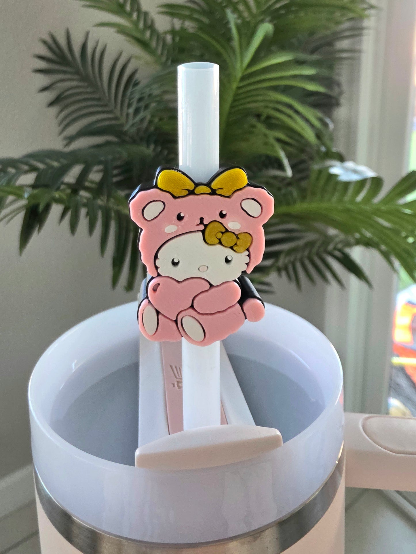 HK Bear 3D Straw Toppers